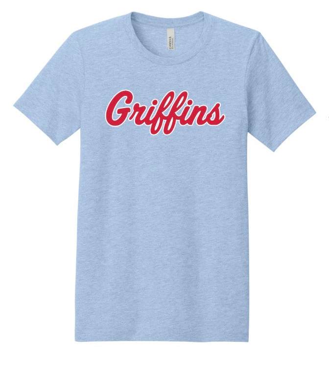 NEW Spartanburg Day School Retro Script Griffins Tee