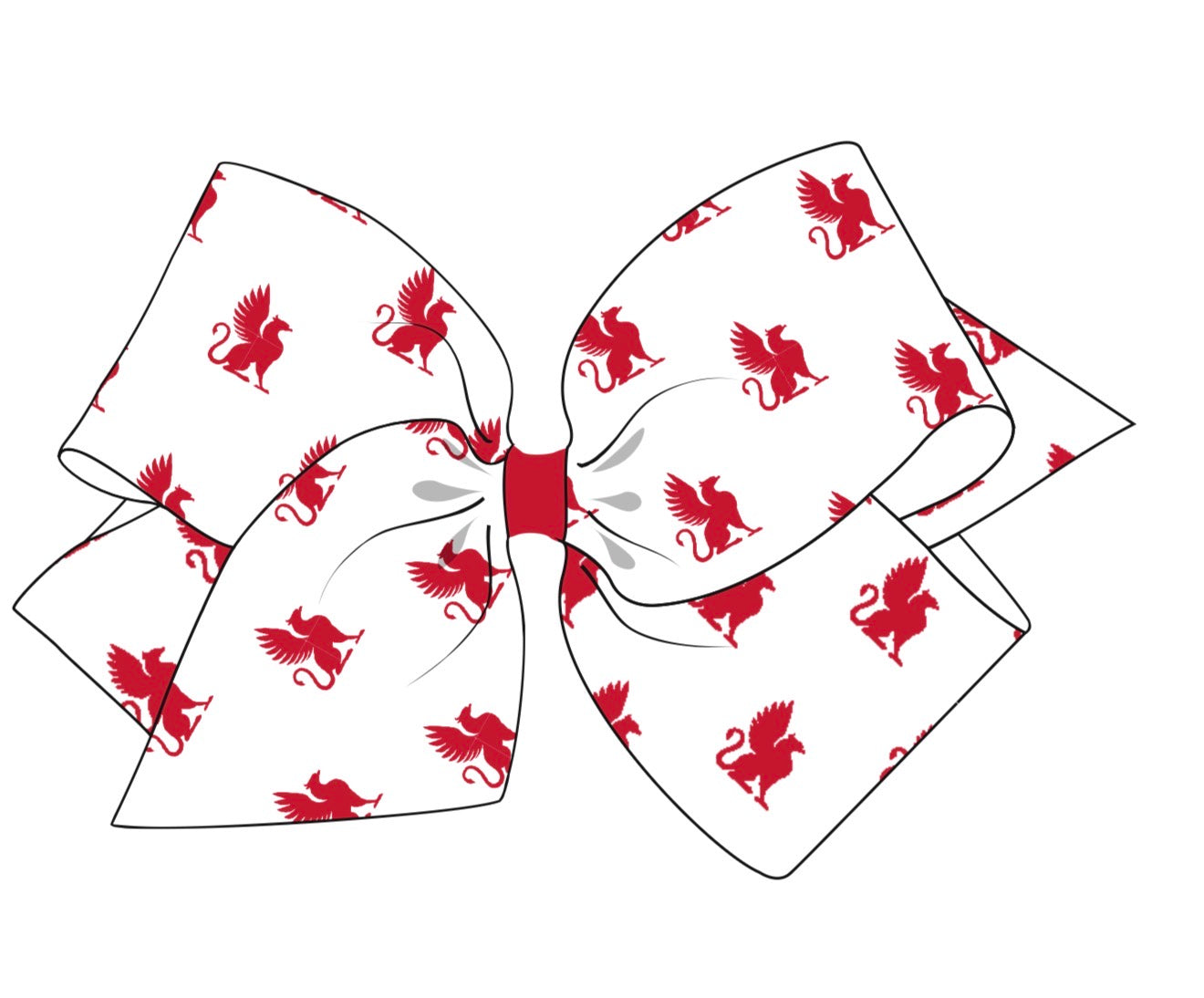 Wee Ones King Size Printed Griffin Bow