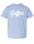 NEW Spartanburg Day School Blue Kids Script Griffins Tee