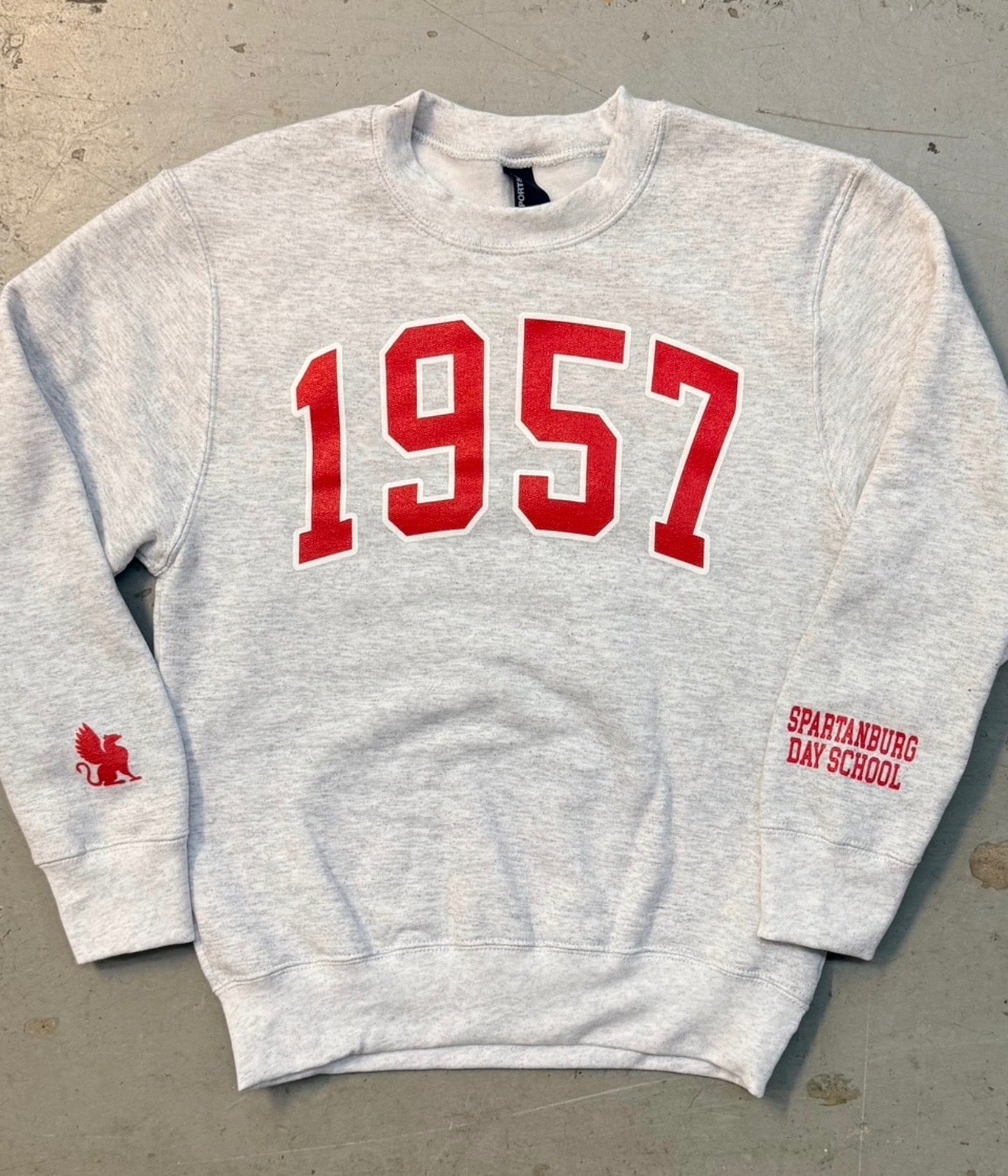 NEW Spartanburg Day School 1957 Crewneck