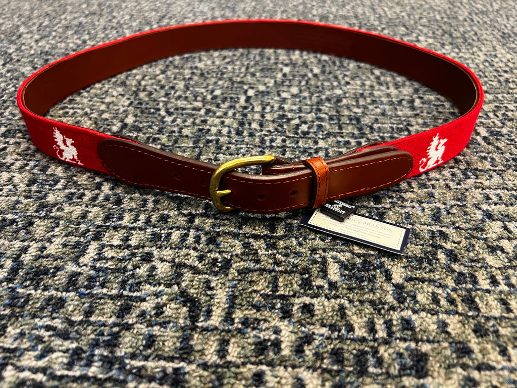 Smathers & Branson Needlepoint Griffin Belt
