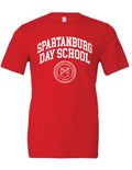 NEW Spartanburg Day School Red Crest Tee