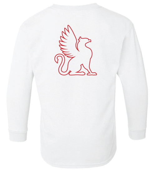 Long Sleeve Tee with Red Griffin Detail